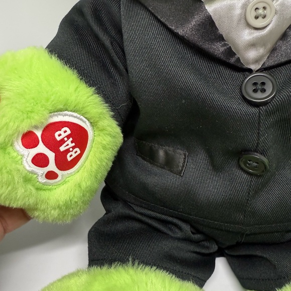 Build-A-Bear Spring Green Frog in Tuxedo - Picture 2 of 4